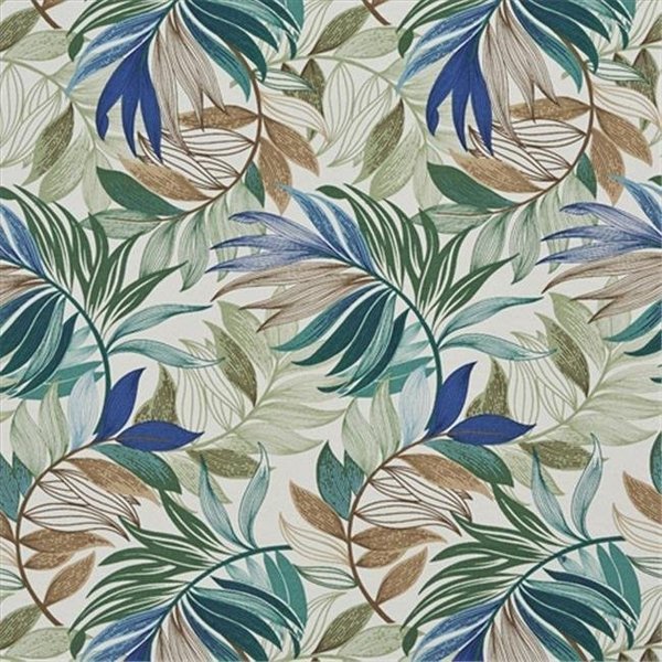 Designer Fabrics Designer Fabrics A239 54 in. Wide Outdoor Indoor Marine Upholstery Fabric; Teal; Beige And Green A239